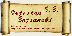 Vojislav Bajšanski vizit kartica